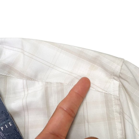 Fish Hippie Migration Tech Plaid Short Sleeve Button Up Shirt- Mens Small- NWT - Picture 8 of 10